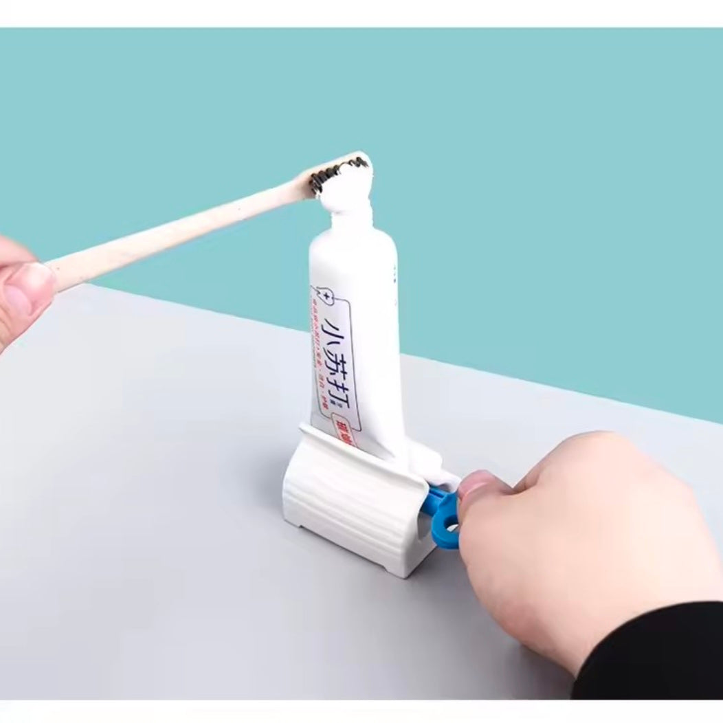 Roll Tube Bathroom Squeeze Manual Facial Cleanser Dispenser Multifunctional Vertical Rotating Toothpaste Dispenser