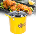 3L Mini Fryer Pot Stainless Steel Japanese Frying Pot With Oil Filter Rack Lip for Home Kitchen Fryer Pot Frying Pan