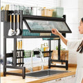 Wow Dish Draining Racks Wine Glass Holder Utensils Holder With Hooks Dish Drainers for Kitchen counter 95 cm