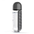 Seven-day pill Case Cup 600ml Sports Water bottle Plastic Convenient With Daily pill Box Organizer Drinking Tour Hiking Cup