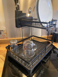 Dish Rack with Drip Tray – Efficient Kitchen Cutlery Organizer