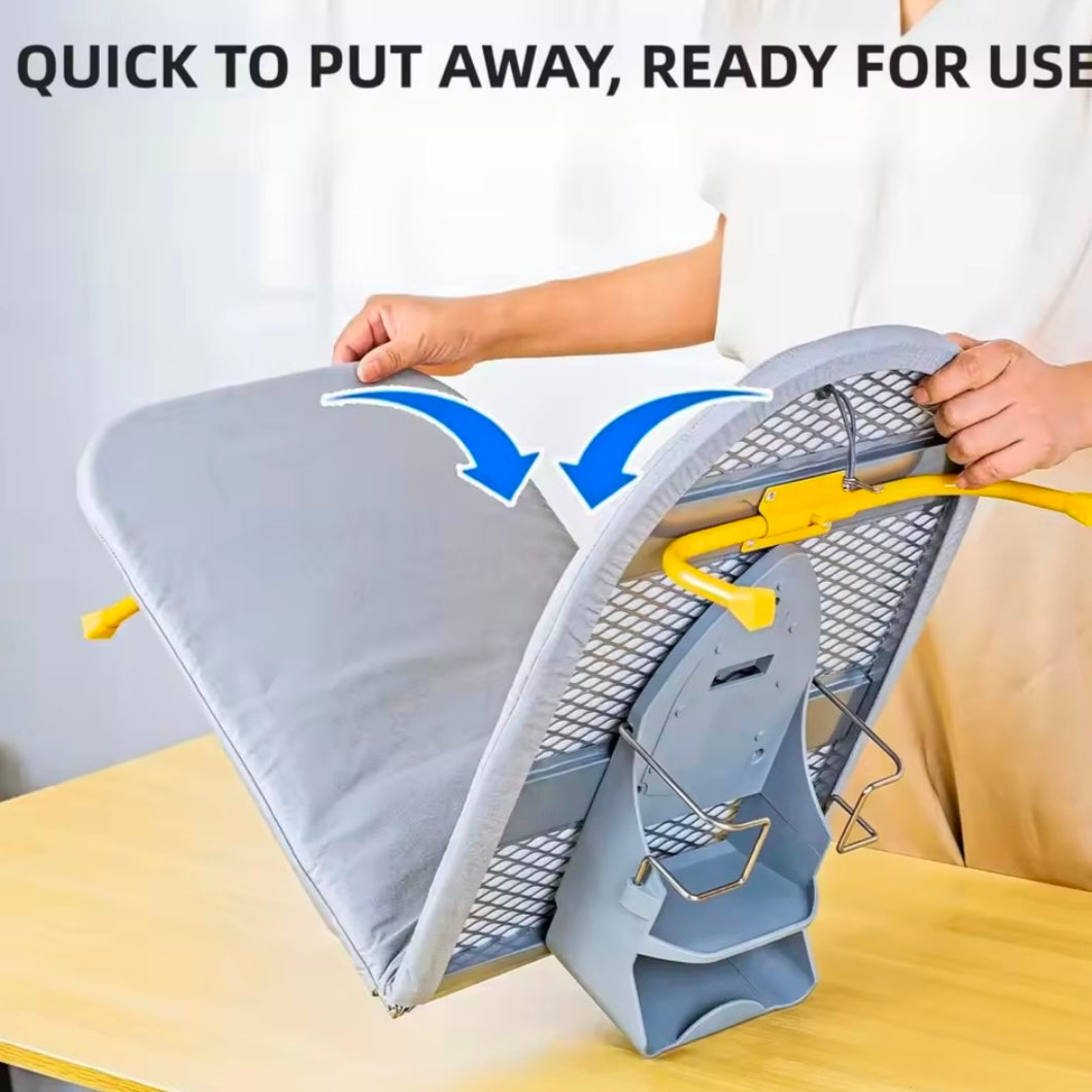 Folding Desktop Ironing Board Compact Mount Fold Down Ironing Board for Small Spaces fron clothes Tabletop Mini Ironing Board