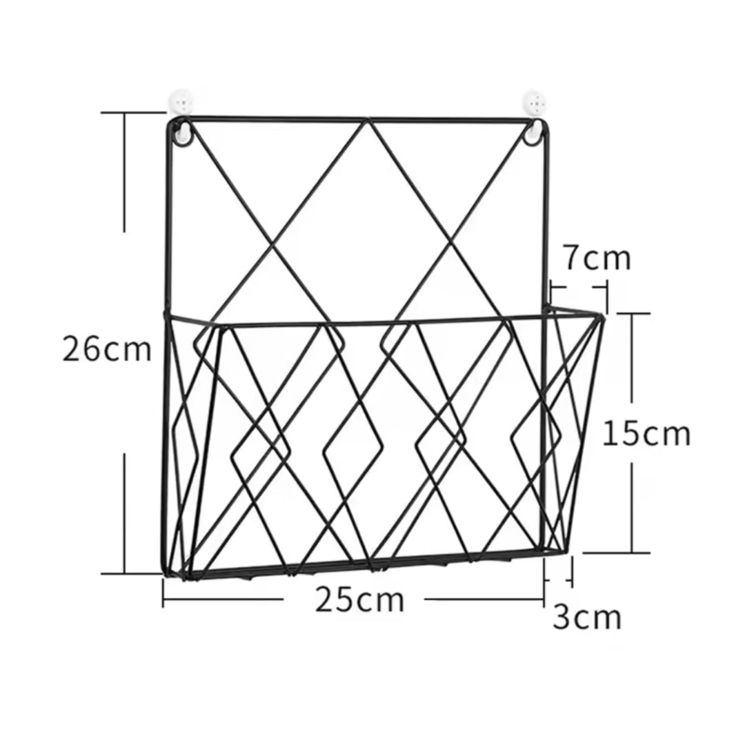 Metal Wall Mounted Magazines Newspaper Storage Rack for Home Office Books Newspapers Files Folder Desktop Tabletop Display Stand