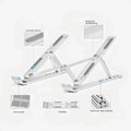 Foldable Laptop Stand Adjustable Portable Notebook Bracket Support Base Aluminum Alloy Holder For Macbook Laptop PC Accessories