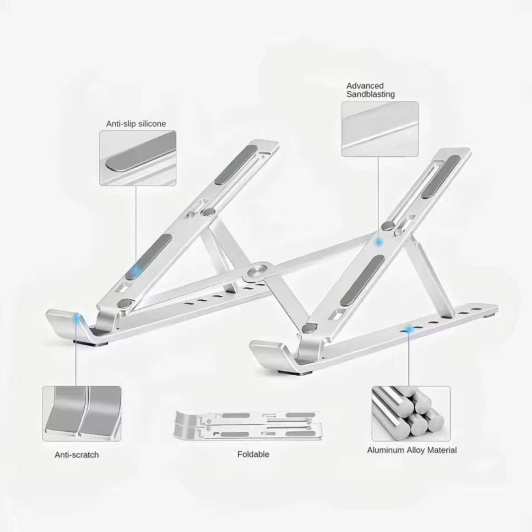 Foldable Laptop Stand Adjustable Portable Notebook Bracket Support Base Aluminum Alloy Holder For Macbook Laptop PC Accessories