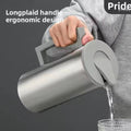Korean Style Stainless Steel Cold Water Pot 1.6L Single Layer Juice Tea Pot for Restaurant Home Hotel Gift