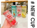 Fresh Girl Korean-Style Plastic lce    Cup Refrigerator for Cooling And Preserving Drinks