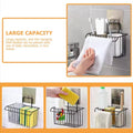 Hanging Wall Basket Kitchen Storage Large Capacity Iron Wire Sunday Organizer Waterproof Space Saving Metal Shelf