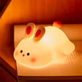 Cute Bunny Cartoon Night Light -Usb Rechargeable Touch Dimming Children's Bedside Sleep Gift