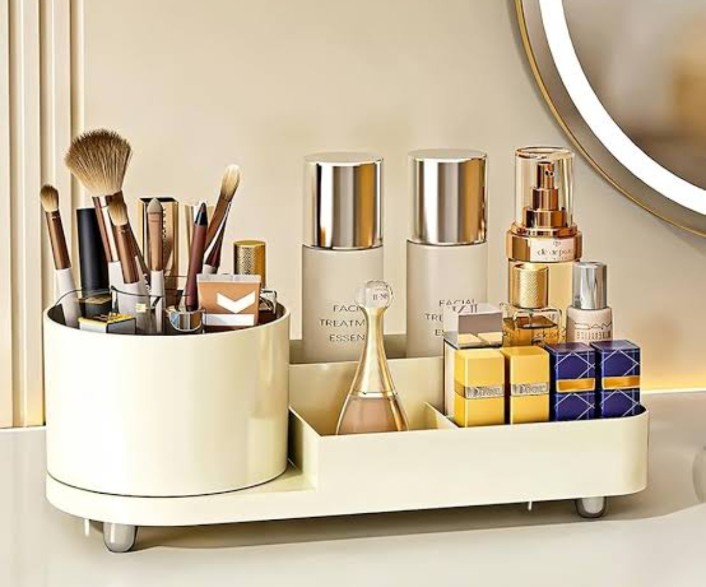 Cosmetic Storage Box Organizer Brush Storage Case Makeup Container Multi-grid Lipstick Case Compartment Case Desktop pen Holder
