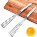 10/12inch Stainless Steel Eggs Whisk Multifunctional Eggs Beater Handle Ball Coffee Milk Mixer Agitator Kitchen Cooking Tools