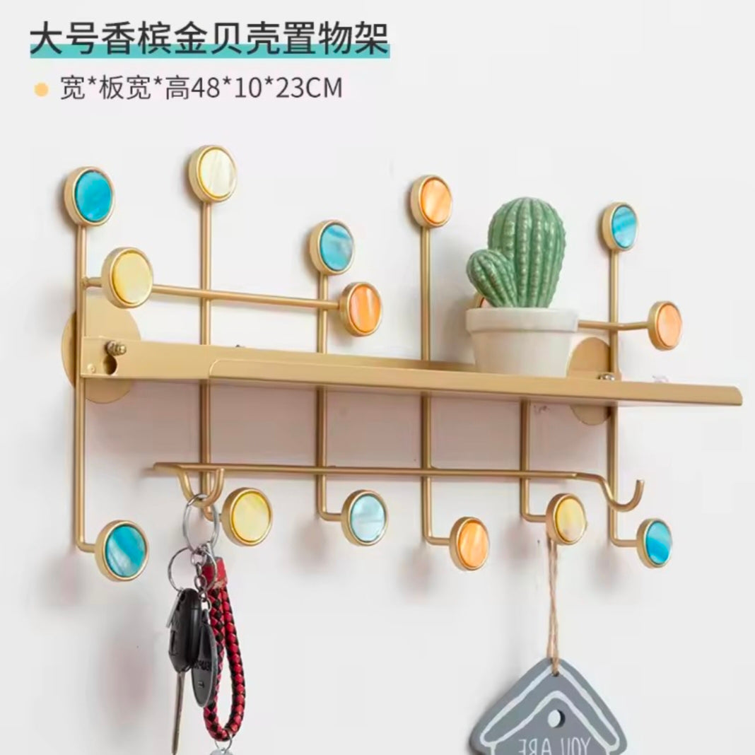 Metal Stainless Hook Hanger Wall Hooks For Clothes Coat Hat Bag Towel Bedroom Living Room Key Holder Rack Nordic Wall Decor