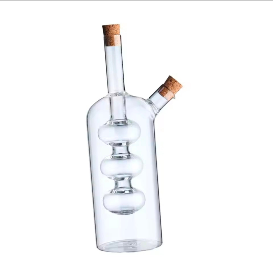 Transparent Glass Oil Bottle Oil And Vinegar Cruet Glass Grape Cluster Bottle For Cooing