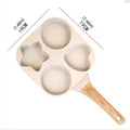 Frying Pan Nonstick Grill Pan 4- Cup Egg Frying Pan for Gas Stove and Induction Cookware