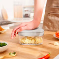 Manual Garlic Cutter Portable Home one-handed pushable telescopic garlic slicer Stainless Steel Blade Garlic Cutter