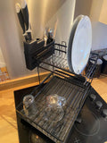 Dish Rack with Drip Tray – Efficient Kitchen Cutlery Organizer
