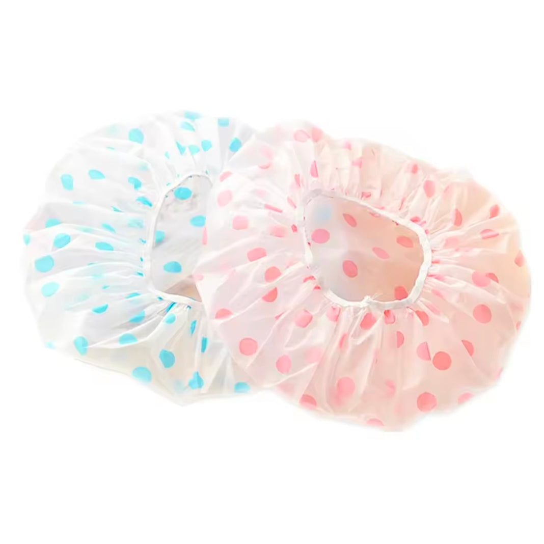 Shower Caps Bathing Waterproof Adult Hair Drying Caps Dustproof Plastic Head Covers for Women Hair Salon Elastic Shower Cap