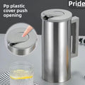Korean Style Stainless Steel Cold Water Pot 1.6L Single Layer Juice Tea Pot for Restaurant Home Hotel Gift