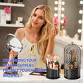 Rotating Makeup Brush Storage Cylinder Lipstick Cosmetic Box Desktop Pen Holder Skin Care Product Eyebrow Pencil Eyeliner Brush
