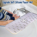 Silicone Faucet Mat – Kitchen Sink Splash Pad with Drainage