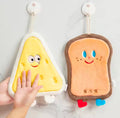 1PC Cute Cartoon Hanging Towel For Wiping Hands Absorbent Soft Towel With Hanging Loop For Bathroom Supplies
