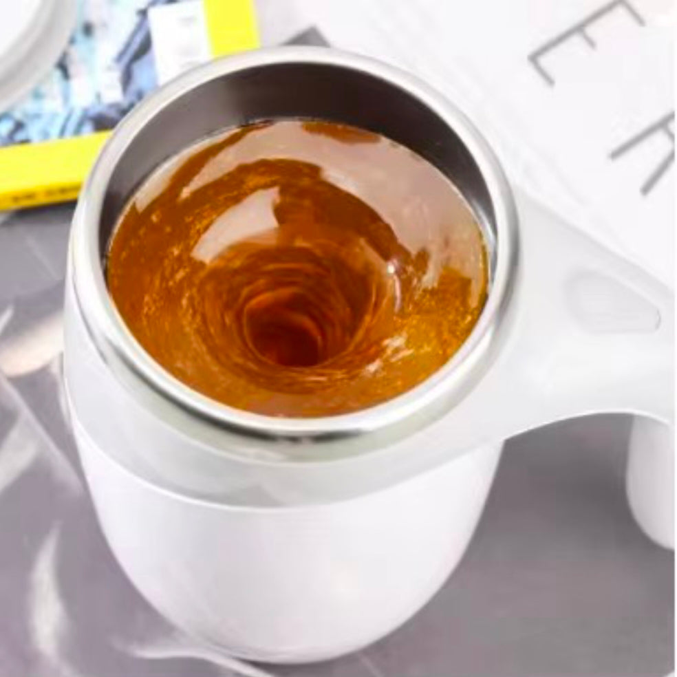Lazy Coffee Stirring Cup Auto Stirring Cup Magnetic Rotating Electric Milk Cup Mark Cup 304 Stainless Steel