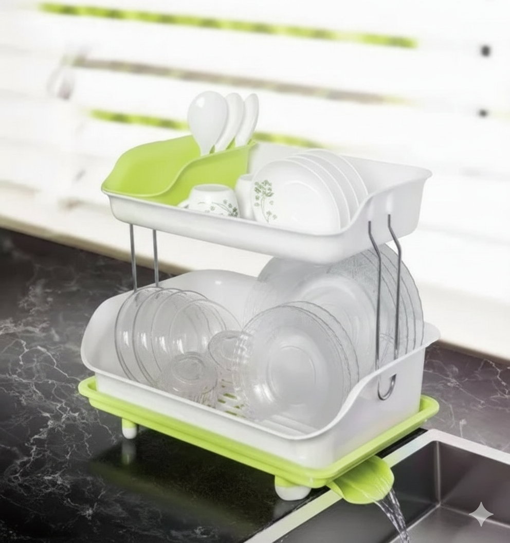 Portable Kitchen Dish Drainer Basket