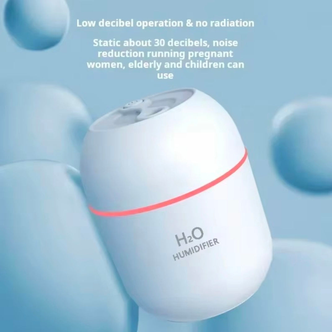 Mini USB Portable Air Humidifier with Colorful Atmosphere Light New Model Cross-Border Popular Small Air Humidifier for Office