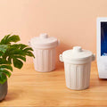 Desk Trash Can Plastic Small Multi-Use Storage Pen Hander Makeup Brush Organizer for Coffee Bedroom Desktop