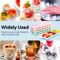 Multi-Colo PP+TPR Ice Cube Trays Reusable food-Grade Molds for Party Decor & Easy Home Storage With Leak-proof Design