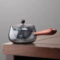 Chinese Tea Ceremony Casual Pot Small Green Orange Boiling Teapot Teapot Chinese Kung Fu Tea Set Side Handle Glass Teapot