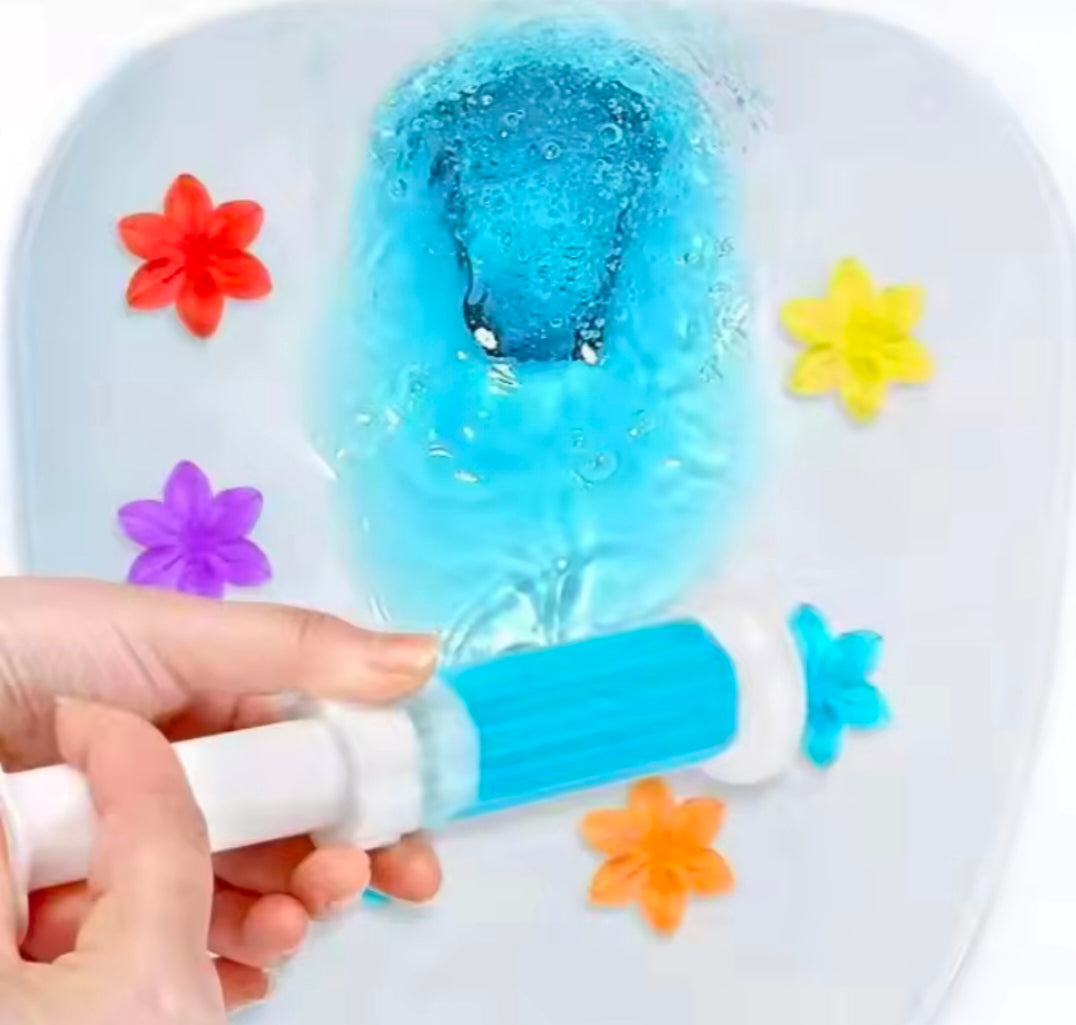Flowers Gel Toilet Freshener Bowl Cleaner Flower Fragrance Air Perfume Aromatic Closestool Toilet Deodorizer Cleaning