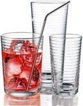 Creative Cocktail Straw Set, Stainless Steel 4 pc set