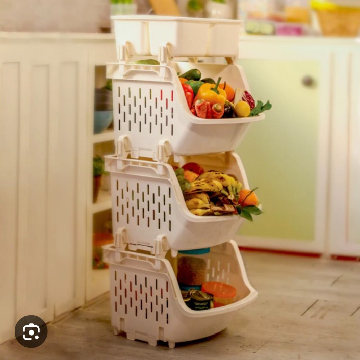 Kitchen Multi-Purpose Rack 3 Tier with Box