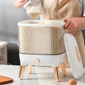 Light luxury, press type, rice bucket, household, sealed, moisture proof, large capacity