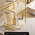 Stainless Steel Frame Acrylic Bottom Plate Storage

Holder Bathroom Washbasin Toiletries Shelf Home Dresser Cosmetic Storage Rack