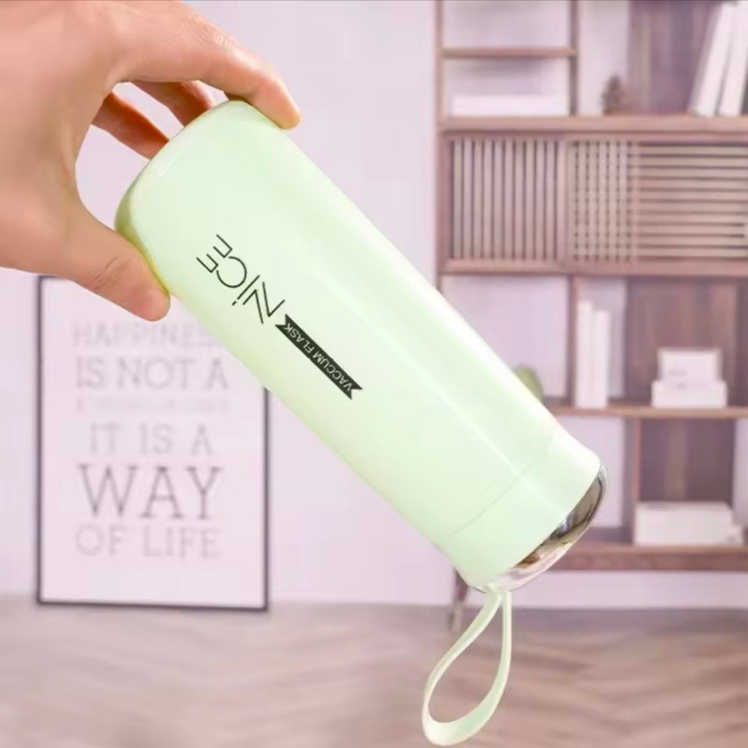 400ML Portable Double Walled Glass Water Bottle Travel Office Home Student Creative Water Cup Coffee Juice Milk Cup Water Bottle