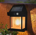 Led Solar Wall Lamp Ip65 Waterproof Intelligent Induction 3 Lighting Modes Tungsten Lamp Household Garden Light Villa Lighting