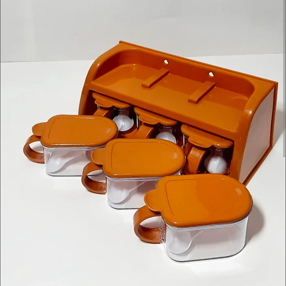 Cooking Joie Plus 6 Pcs Kitchen Spice Jar Organizer Rack
