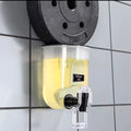 550ml Mouthwash Dispenser for Bathroom Clear Wall Mounted Mouth Wash Container Oil Dispenser for kitchen for kids and Adults