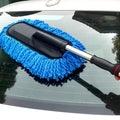 Car Wash Mop Retractable Fiber Wax Mop Car Wax Brush Cleaning Tool Car Wash Without Damaging Paint Dust Removal Fiber Duster