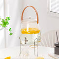 Beverage Dispenser Easy Flow Beverage Liquid Drink Container for Picnic Parties With Spigot and Filter Clear Lemonade Stand