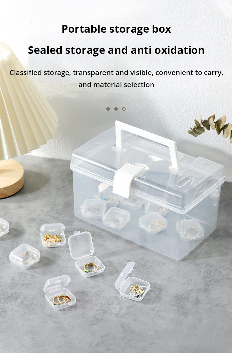 Pack of 10 Plastic Mini Jewellery Boxes – Storage & Gift Packaging