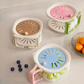Fruit Basket Water-Draining Basket With Telescopic Water-Filtering Function-Thickened for Dehydrating and Washing Vegetables