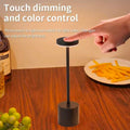 Classic Table Lamp USB Rechargeable Night Light Stepless Dimming Touch Desk Lamp 3 Colors Bedside Lamp Bar Hotel Decoration
