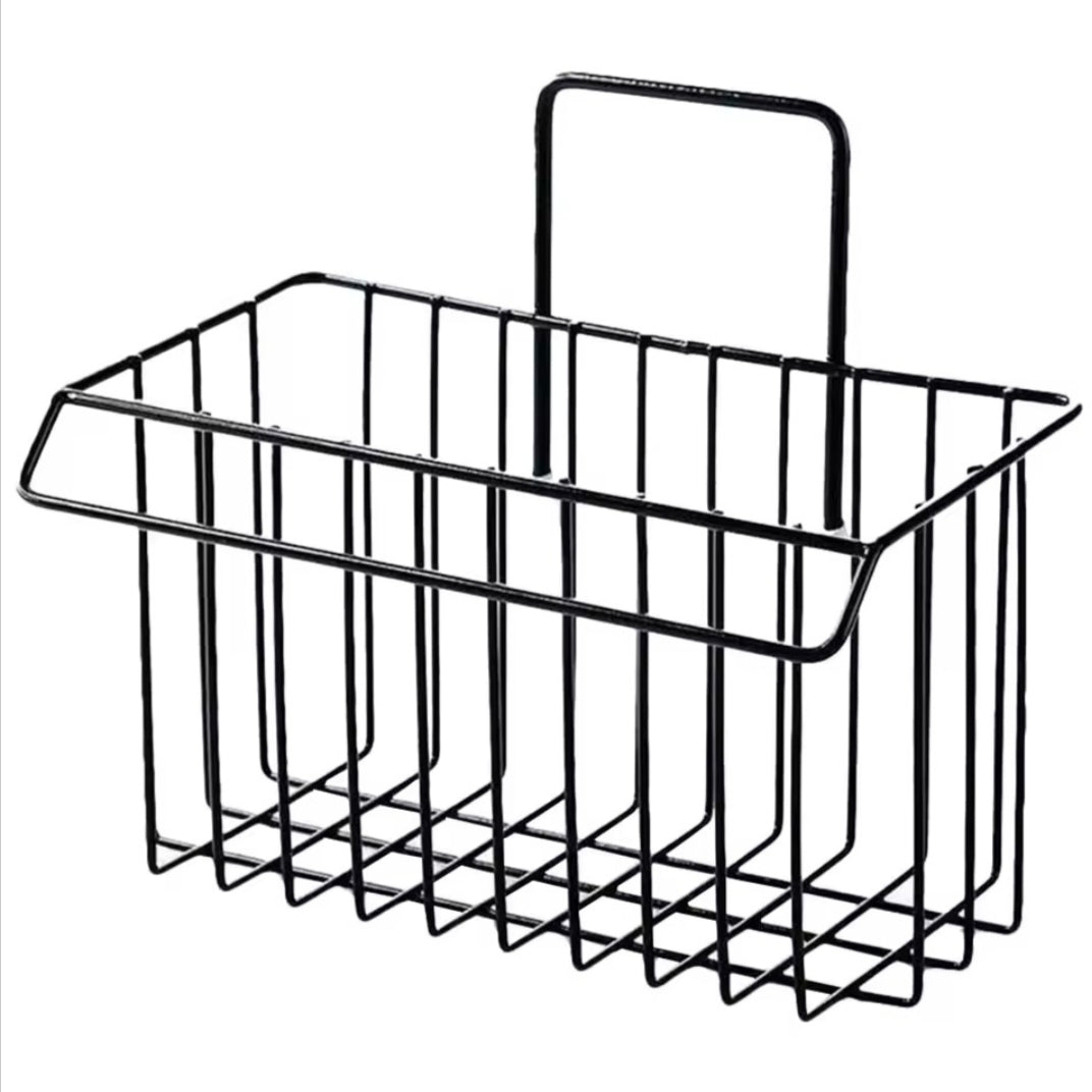 Hanging Wall Basket Kitchen Storage Large Capacity Iron Wire Sunday Organizer Waterproof Space Saving Metal Shelf