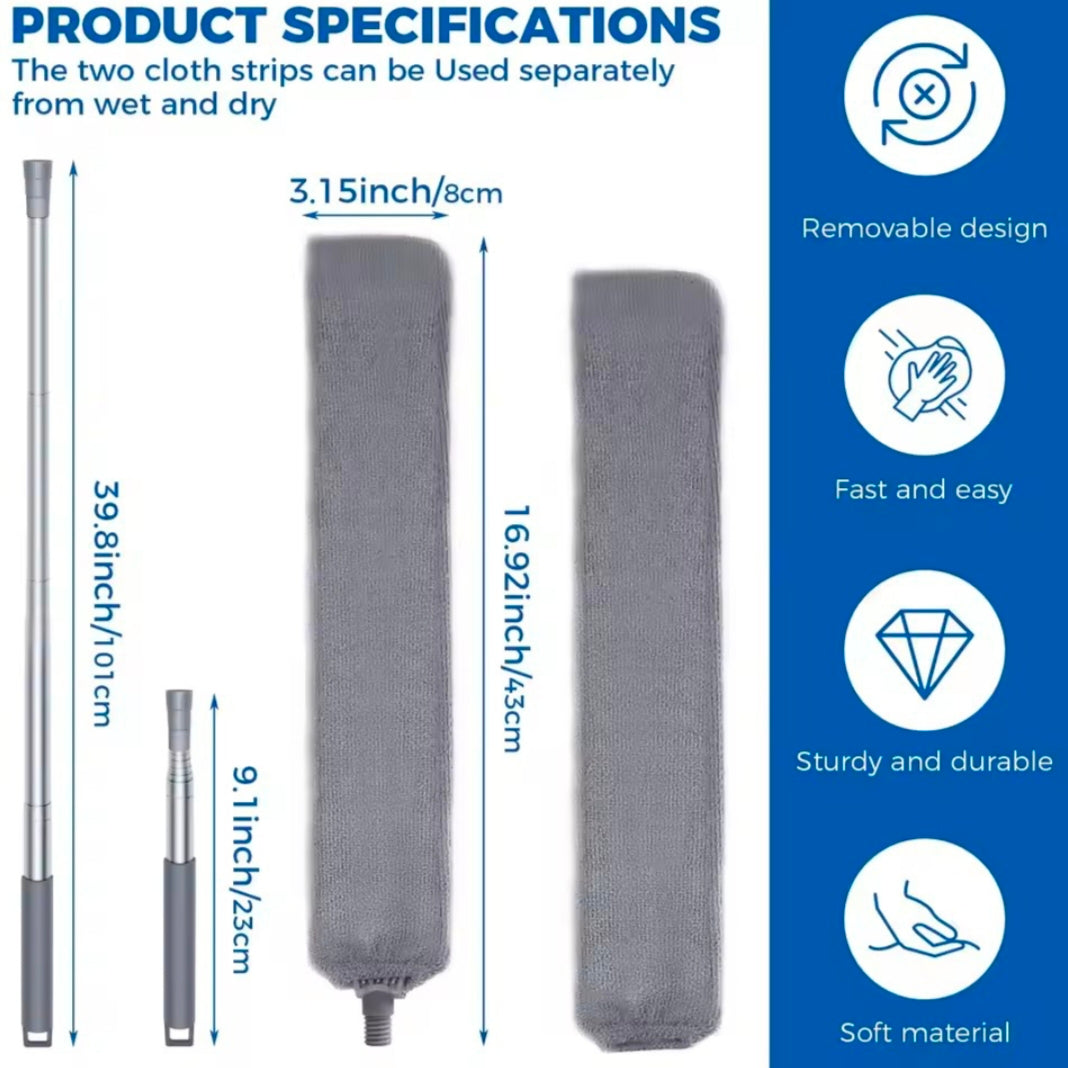 Telescopic Dust Brush Long Handle Duster For Bed Bottom Gap Dust Cleaner Sofa Dust Removal Mop Home Cleaning Accessories