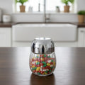 Gold Plastic Jar by Happy Crown – Multi-Purpose Storage Container