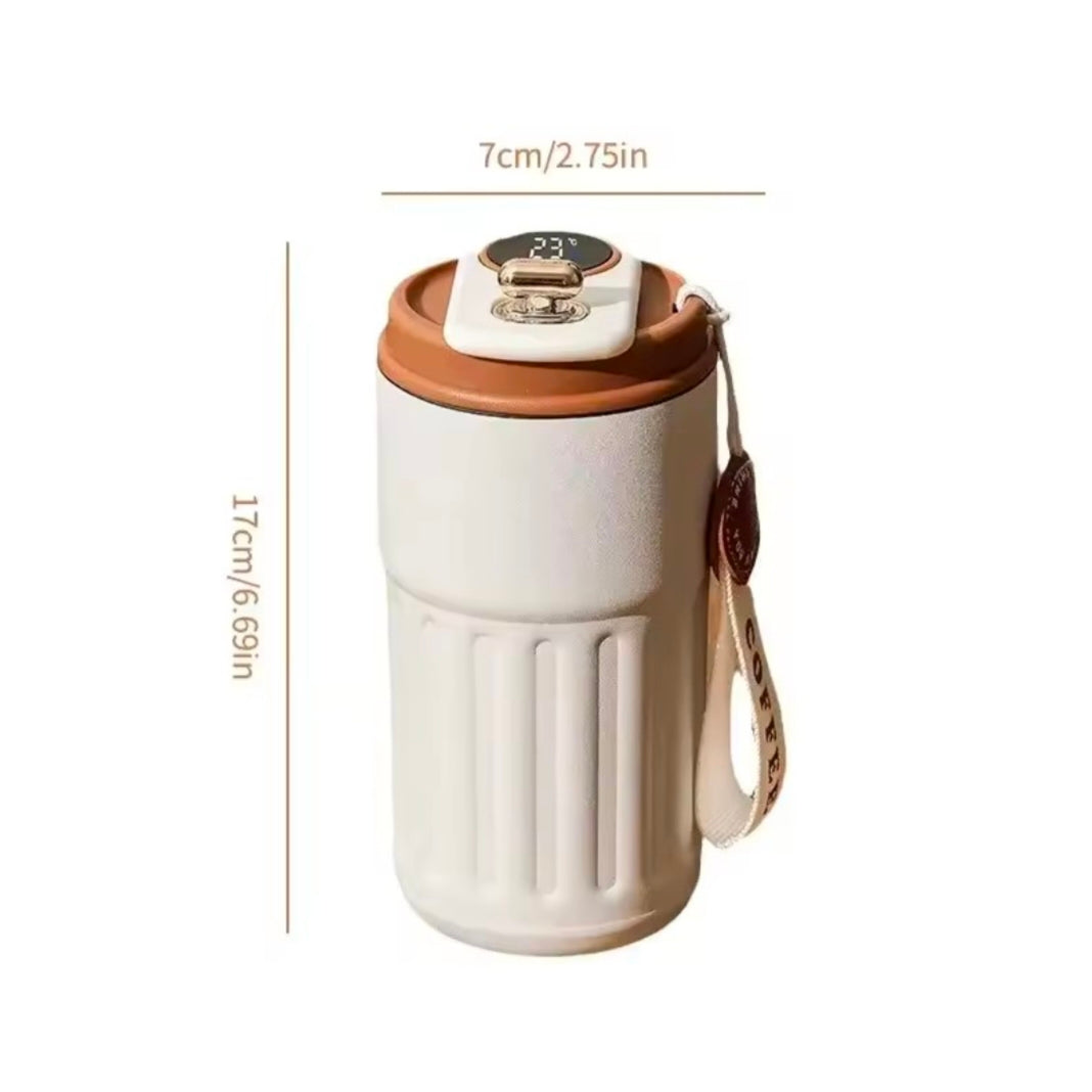 Stainless Steel Insulated Cup Display Temperature Coffee Cup Intelligent Car Mounted Water Cup Gift Drinking Tool