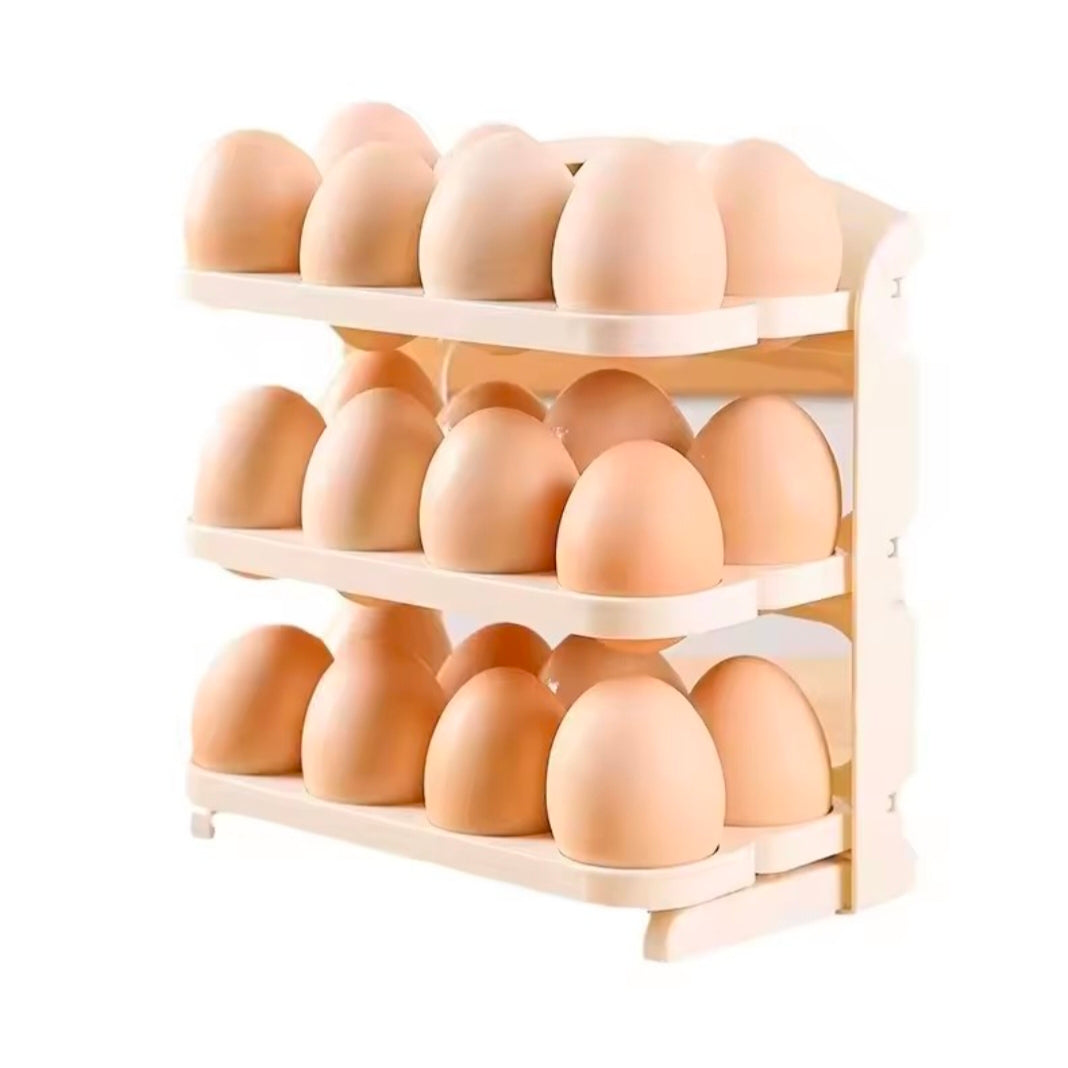 Home Use Large Capacity 24 Grids Egg Refrigerator Storage Box Special Design Egg Tray for Household Plastic Material